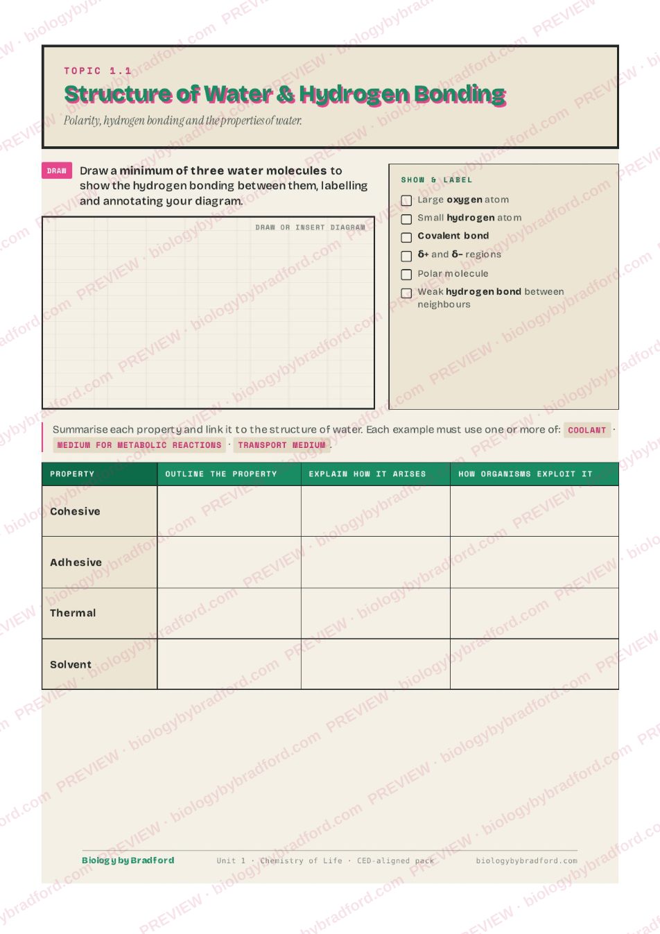 Topic 1.1 worksheet page